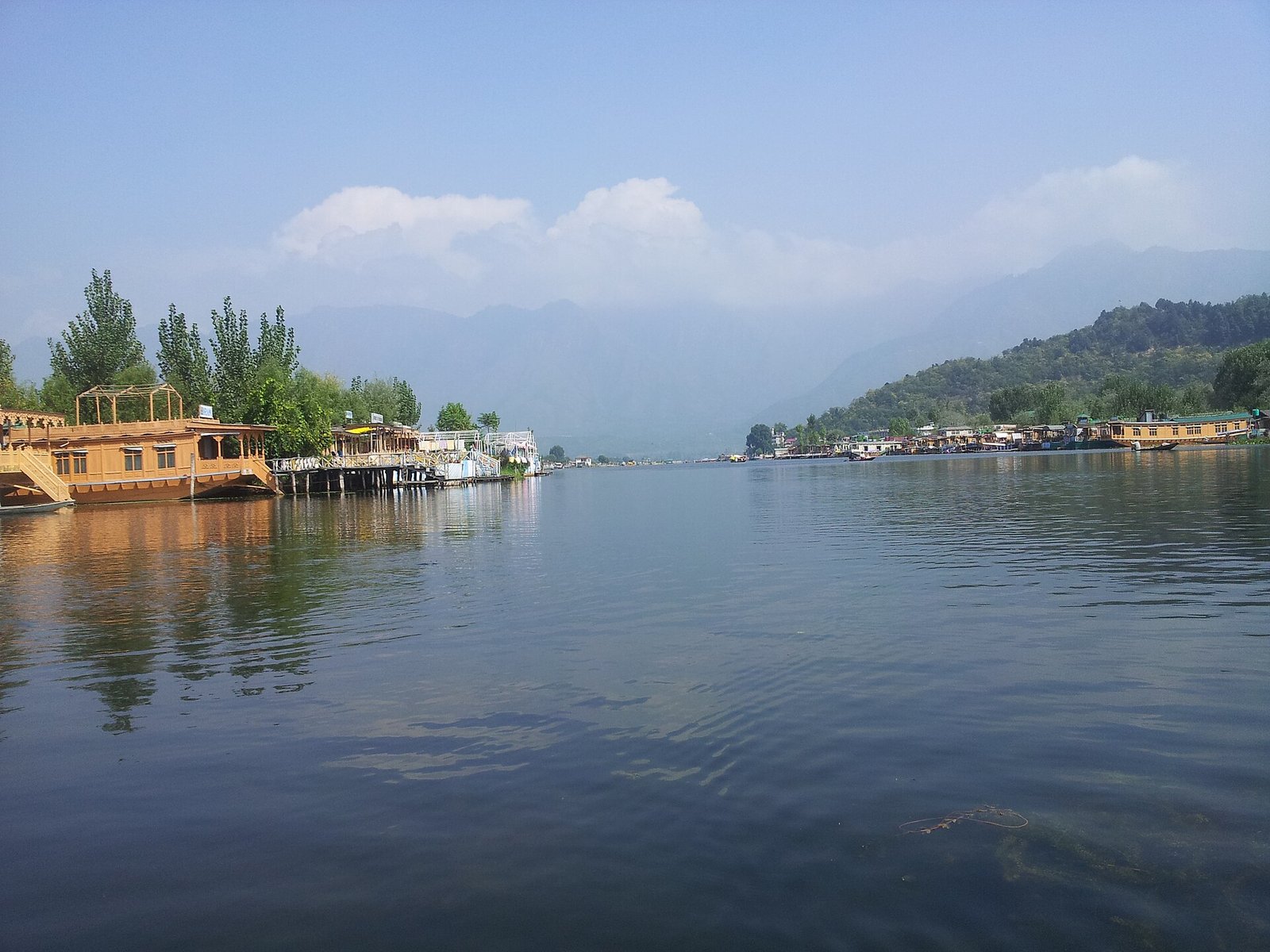Houseboats on Dal Lake, Kashmir